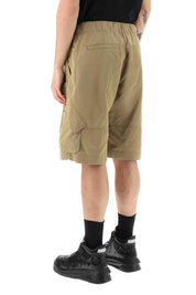 Versace Oversized Nylon Cargo Shorts   Beige