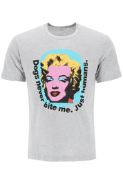 Comme Des Garcons Shirt Marilyn Monroe Print T   Grey