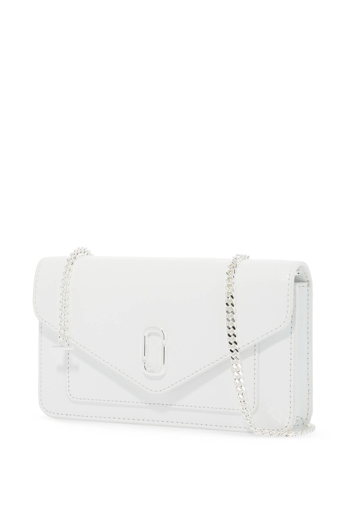 Marc Jacobs Mini Crossbody Chain Wallet Bag   White