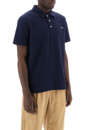 A.P.C. Carter Polo Shirt With Logo Embroidery   Blue