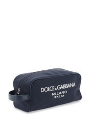 Dolce & Gabbana Rubberized Logo Beauty Case   Blue