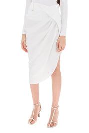 Jacquemus La Jupe Saudade Asymmetric Skirt   White