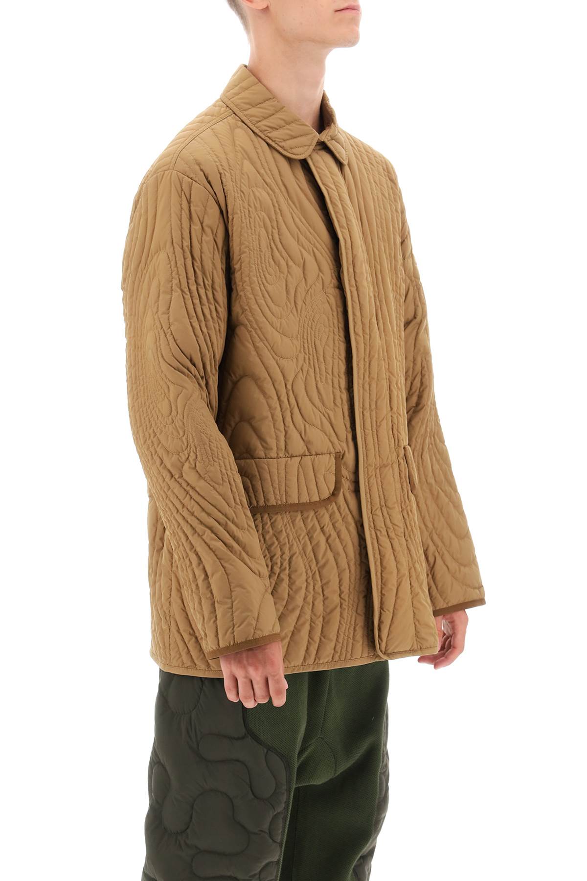 Moncler X Salehe Bembury Harter Heighway Quilted Jacket   Brown