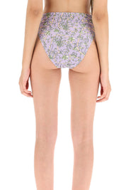 Tory Burch High Waisted Bikini Bottom   Purple