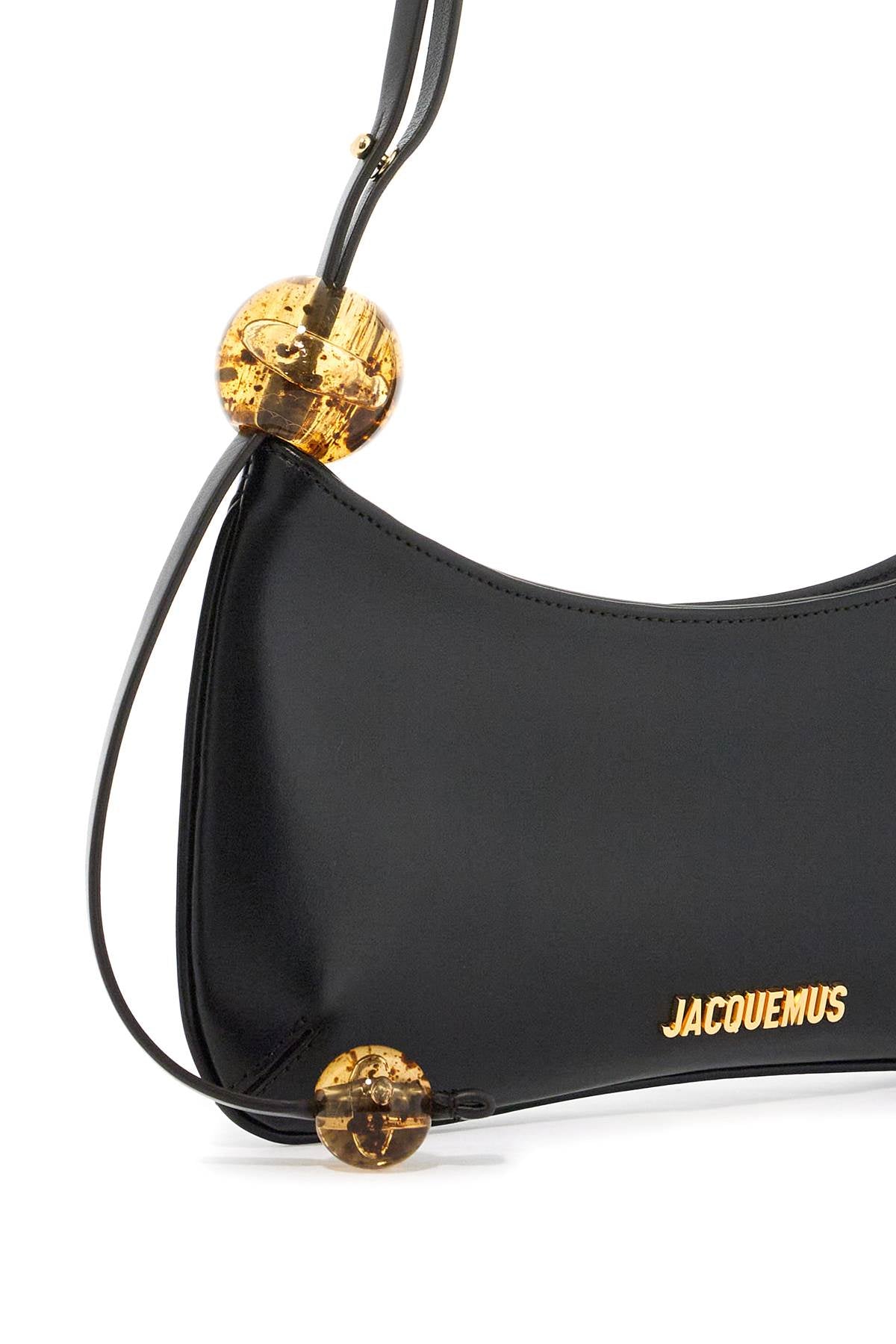 Jacquemus Le Bisou Perle Shoulder Strap   Black