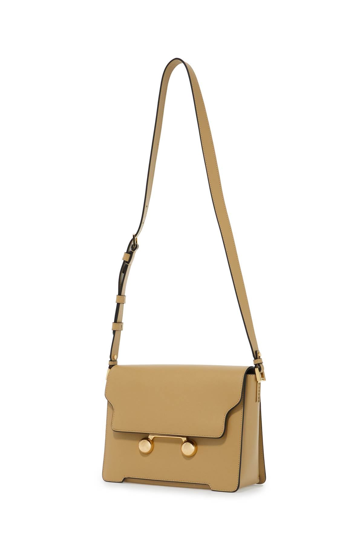 Marni Medium Trunkaroo Shoulder Bag   Beige