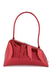 The Attico Mirror Effect Sunrise Shoulder Bag   Red