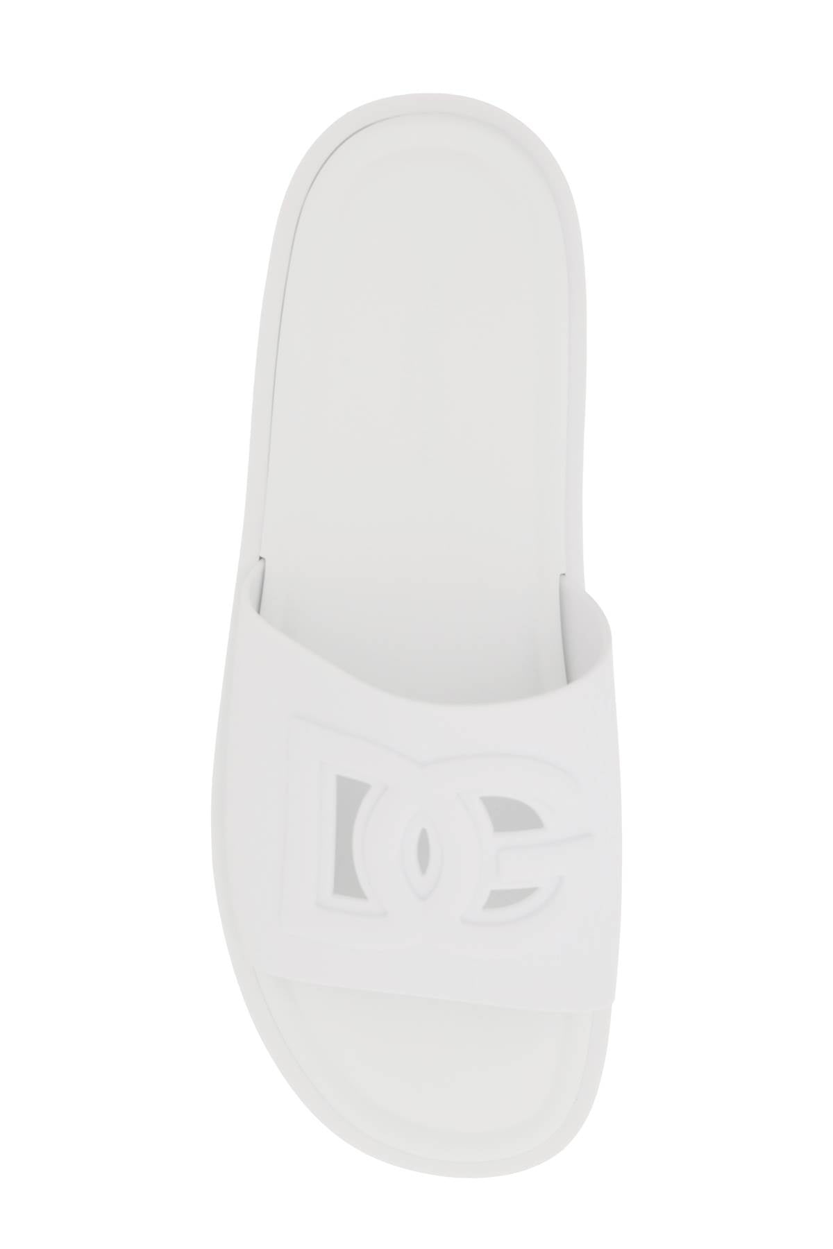 Dolce & Gabbana Dg Rubber Slides   White