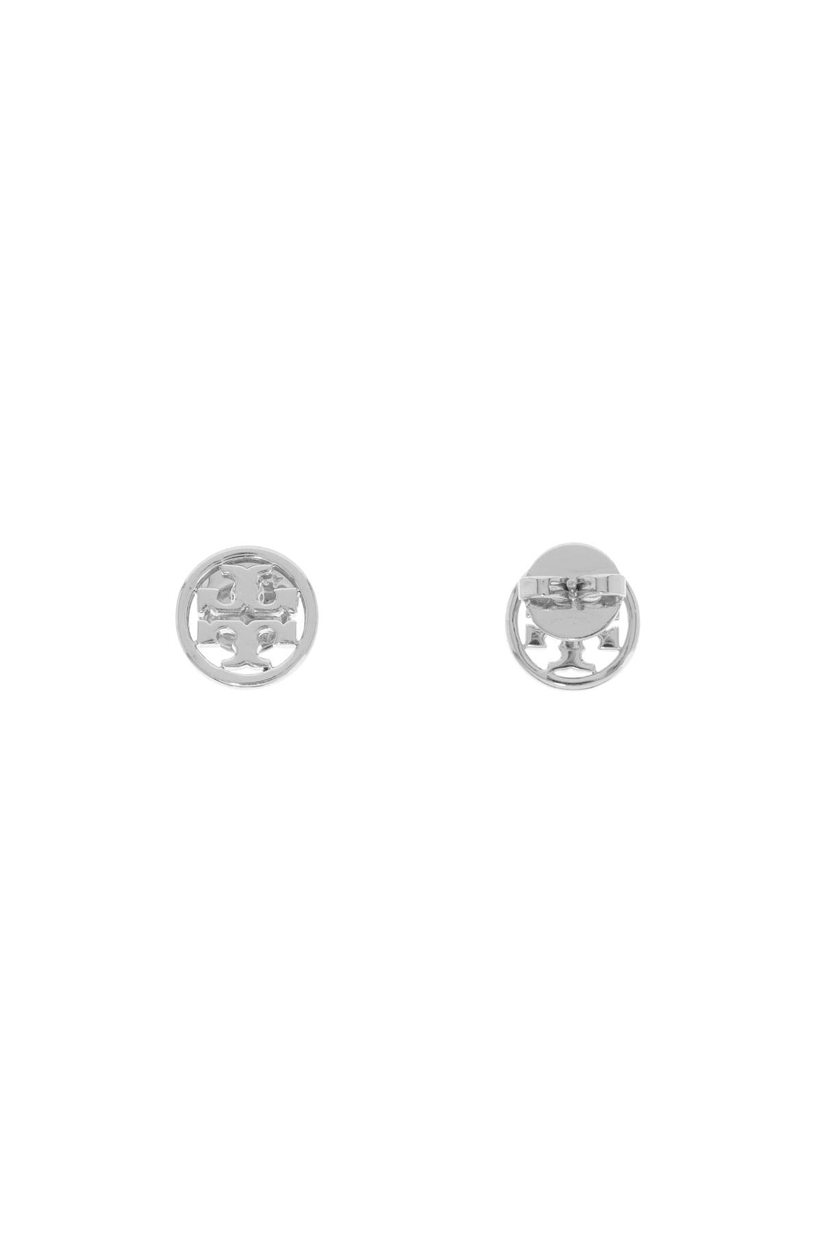 Tory Burch Miller Stud Earrings With Studded   Silver