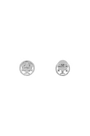 Tory Burch Miller Stud Earrings With Studded   Silver