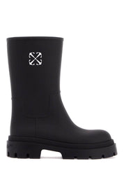 Off White "reboot Arrow Rain Bootsreplace With Double Quote   Black