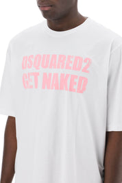 Dsquared2 Skater Fit Printed T Shirt   White