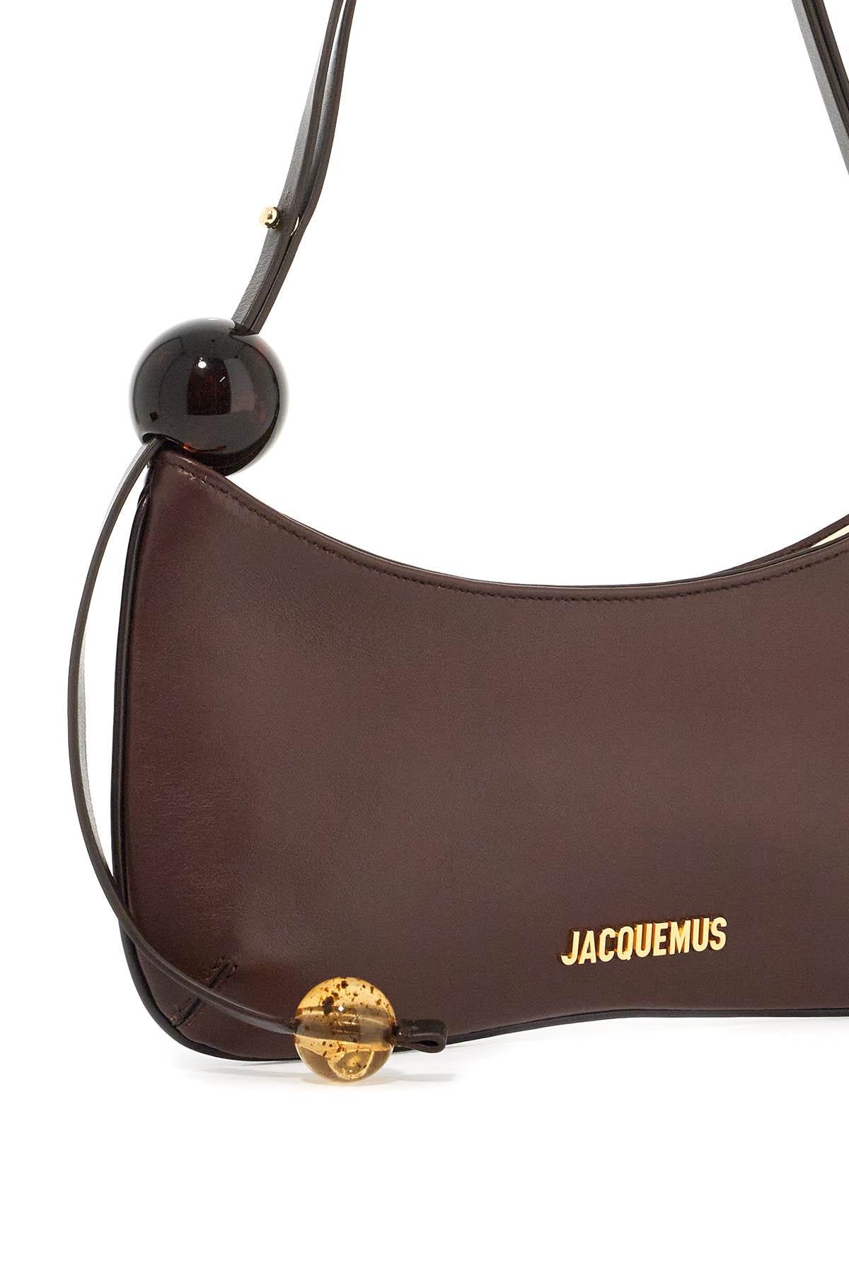 Jacquemus Le Bisou Perle Shoulder Strap   Brown