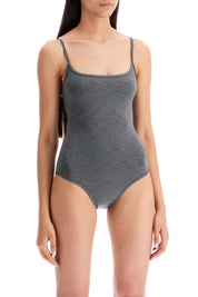 Toteme One Piece Swimsuit With Square Neckline   Grey