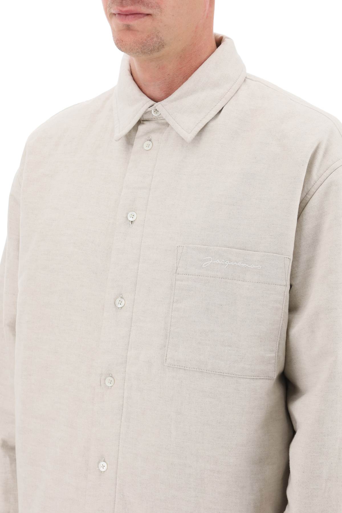 Jacquemus La Chemise Boulanger Overshirt   Beige