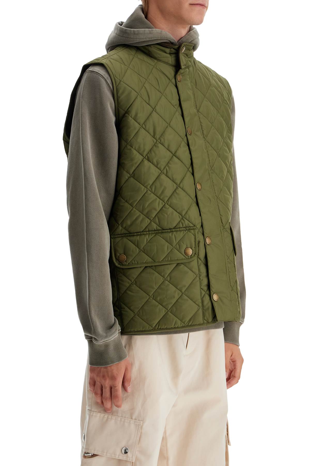 Barbour Lowerdale Quilted Vest   Green