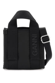 Ganni Tech Mini Tote Bag   Black