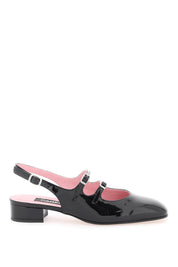 Carel Patent Leather Pêche Slingback Mary Jane   Black