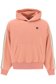 Palm Angels Replace With Double Quotetrack Sweatshirt With Contrasting Bands   Pink