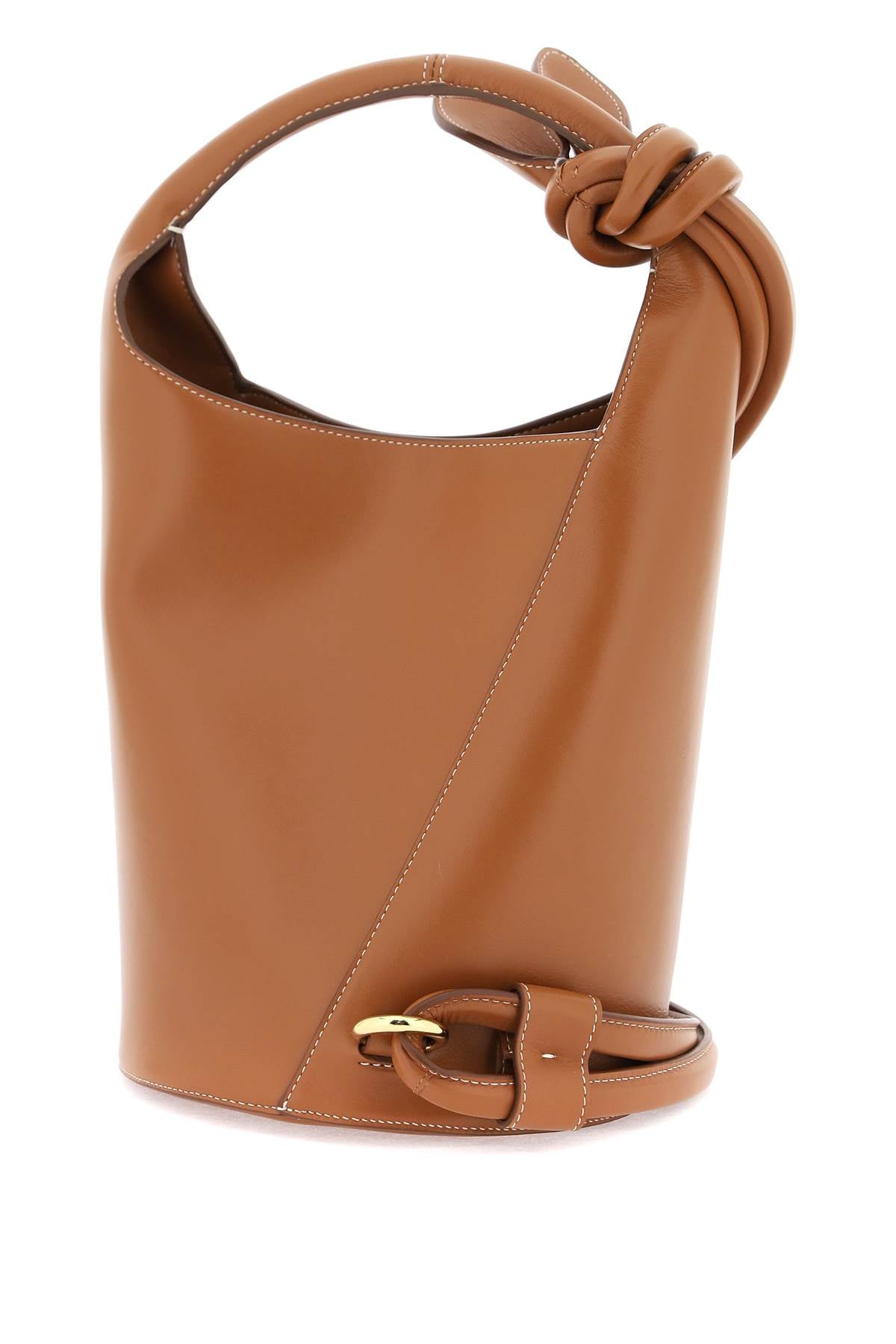 Jacquemus Replace With Double Quotele Petit Tourni Bucket Bag   Brown