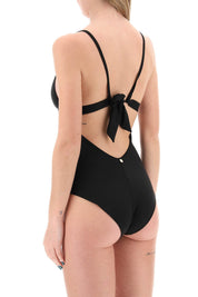 Max Mara Beachwear One Piece Swimsuit With Cup   Black