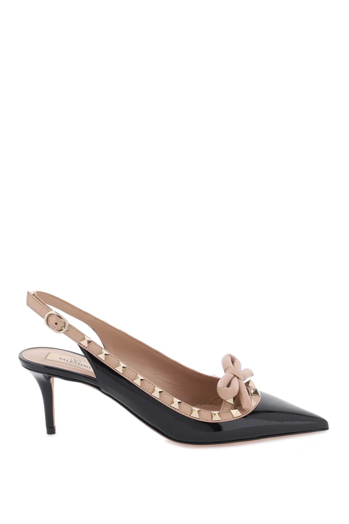 Valentino Garavani Rockstud Slingback Pumps   Black