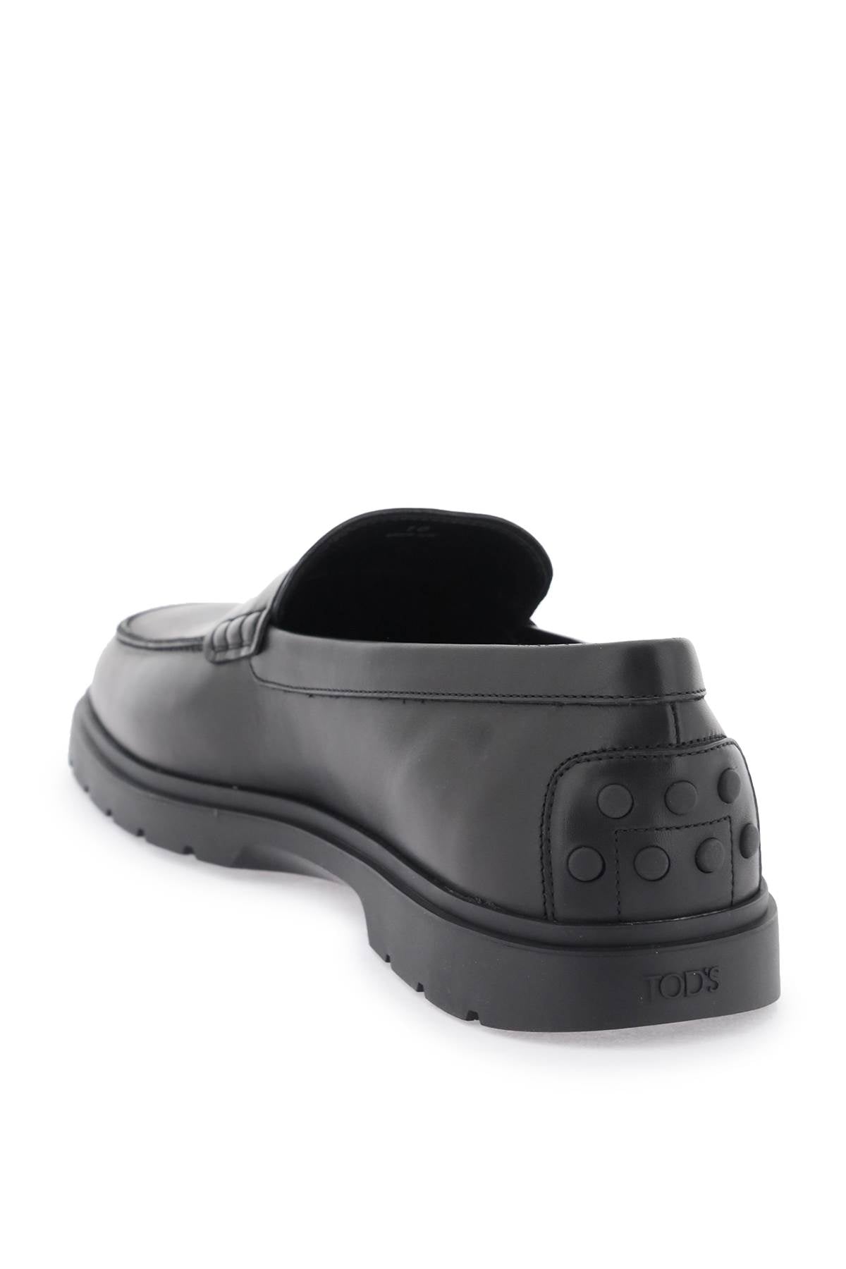 Tod's Leather Loafers   Black