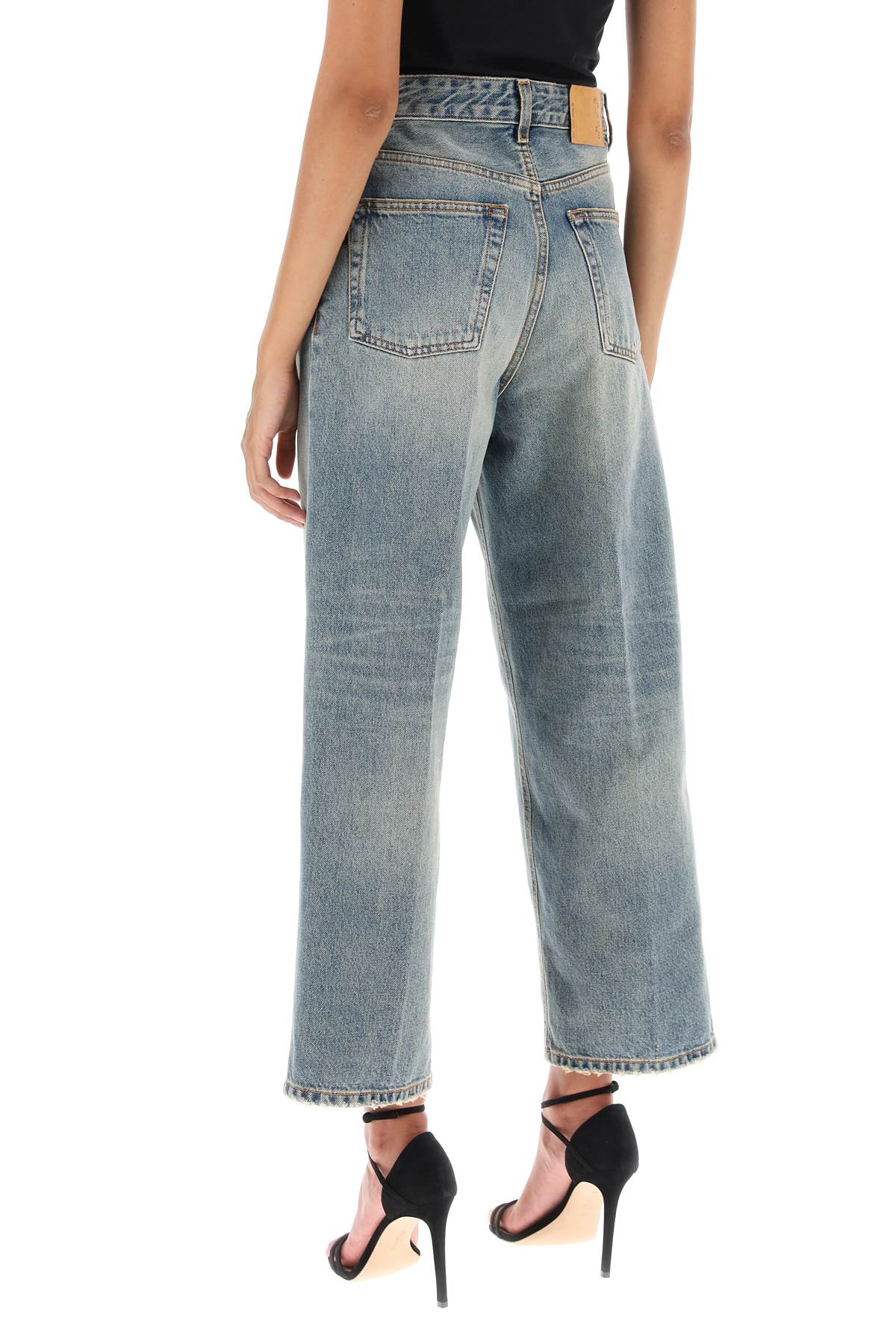 Haikure 'Betty' Cropped Jeans With Straight Leg   Light Blue