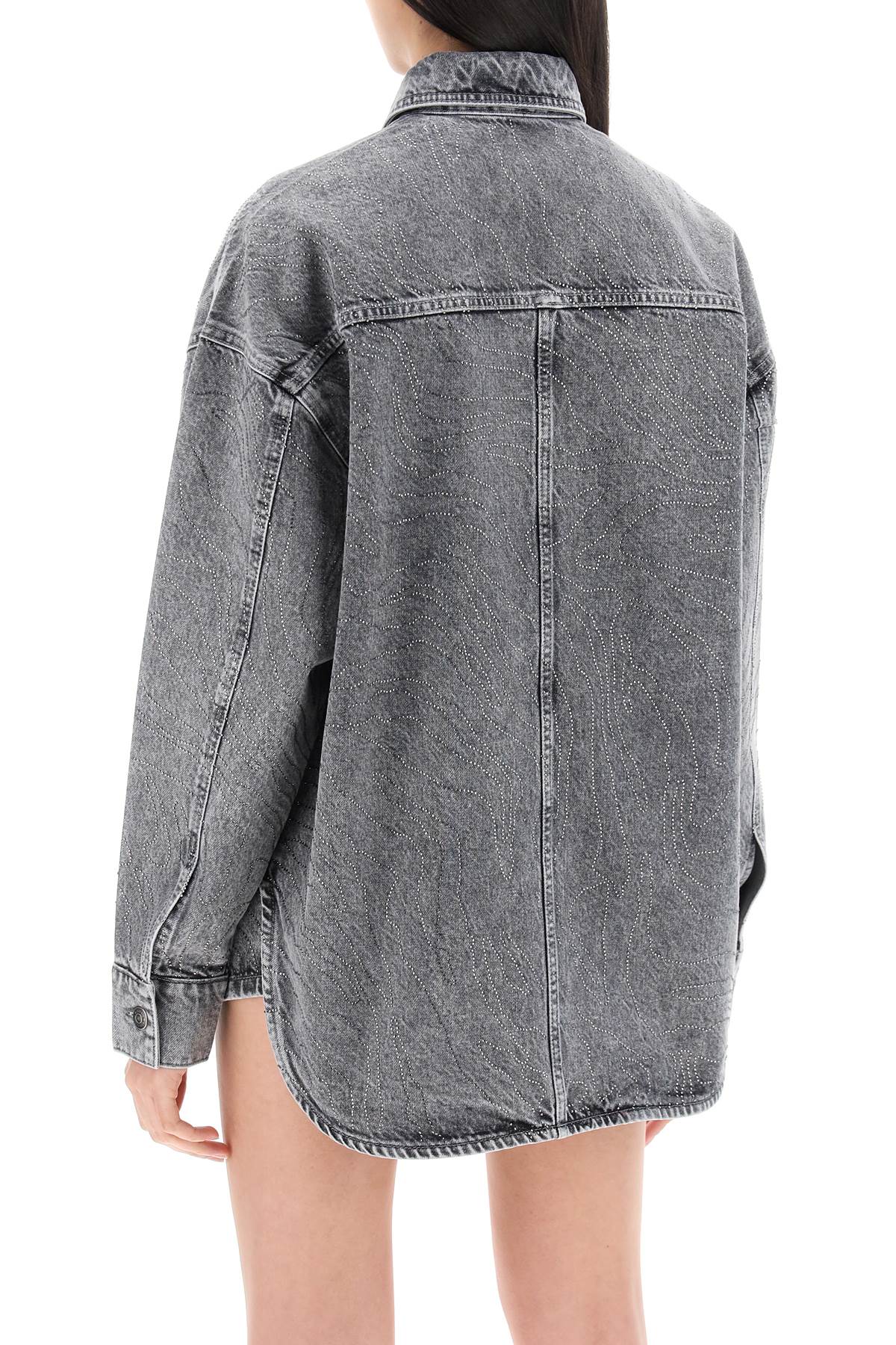 Rotate Replace With Double Quoteovershirt   Grey