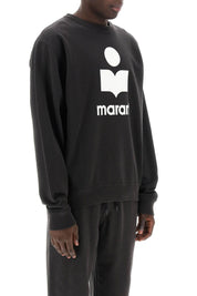 Marant Mikoy Flocked Logo Sweatshirt   Black