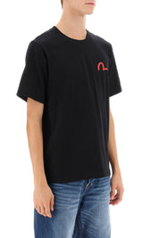 Evisu Seagull Print T Shirt   Black