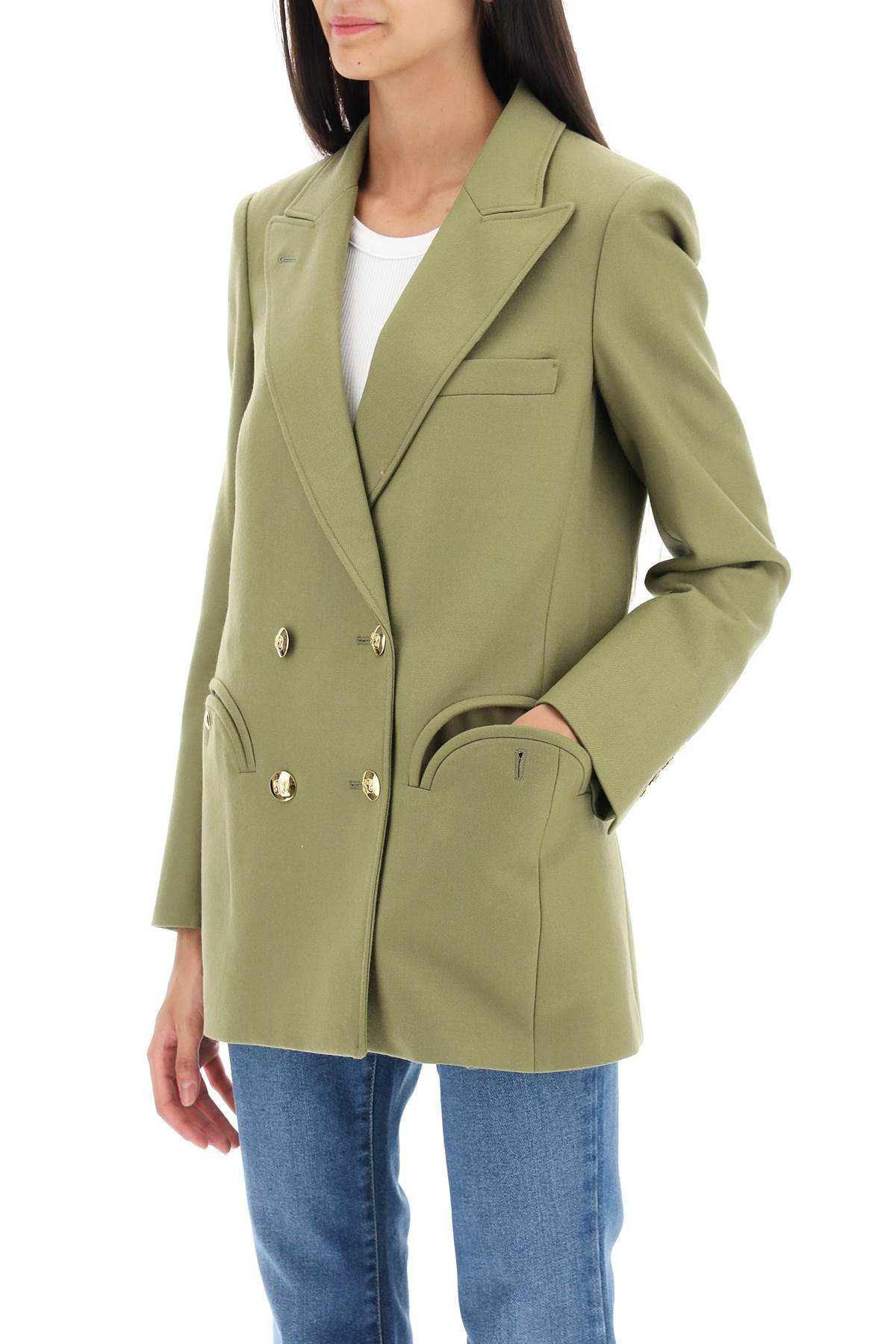 Blaze Milano 'Everyday Exit' Double Breasted Blazer   Green