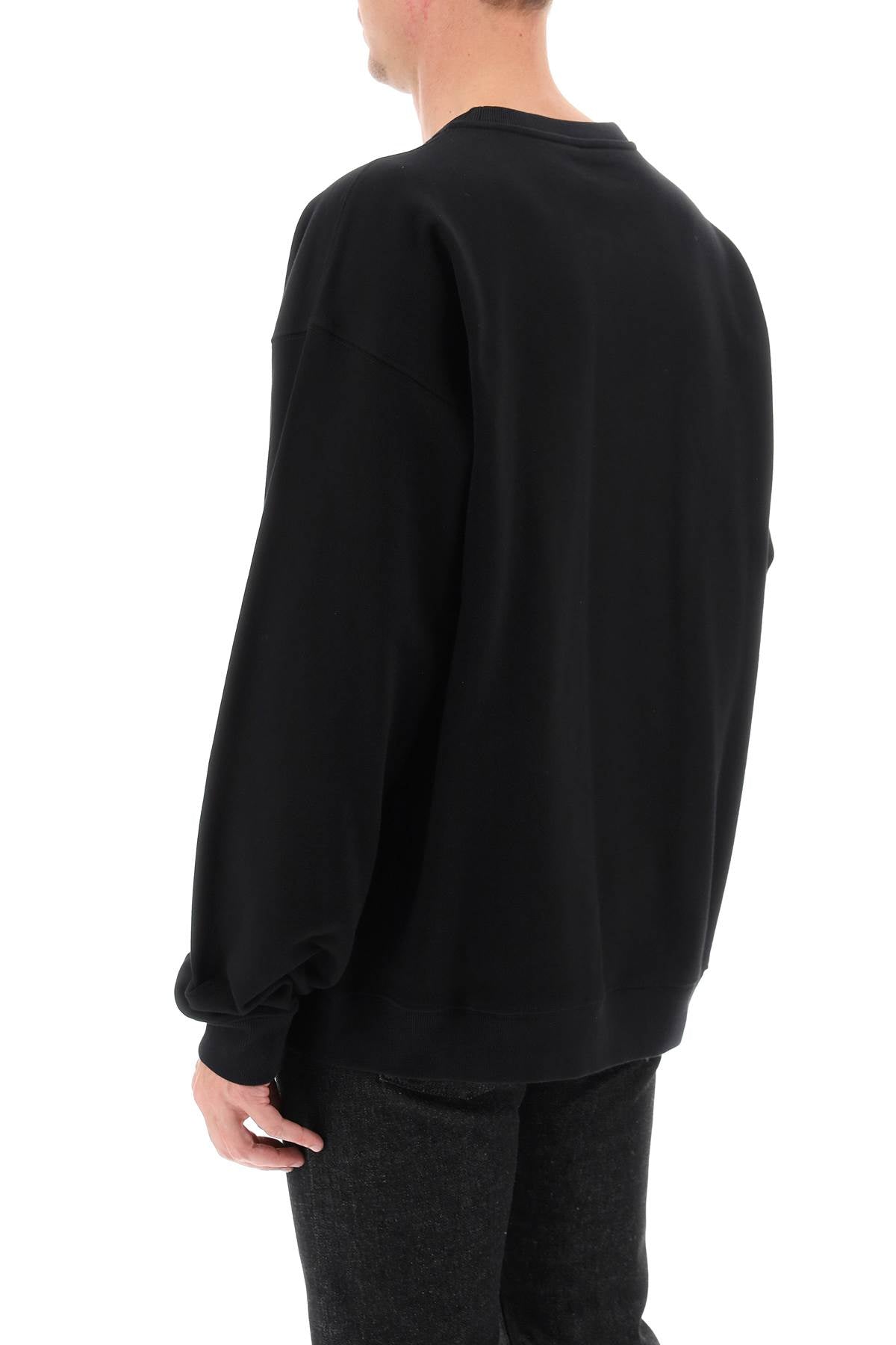 Versace Medusa Flame Sweatshirt   Black