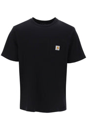 Carhartt Wip T Shirt With Chest Pocket   Black