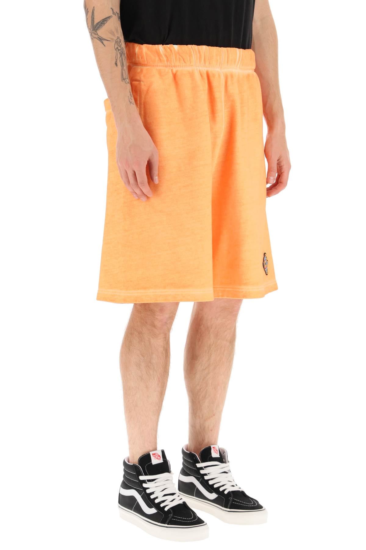 Marcelo Burlon Sunset Cross Shorts   Orange