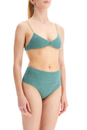 Oséree High Waisted Lumière Bikini Set   Green