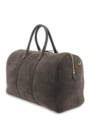 Tom Ford Suede Duffle Bag   Brown