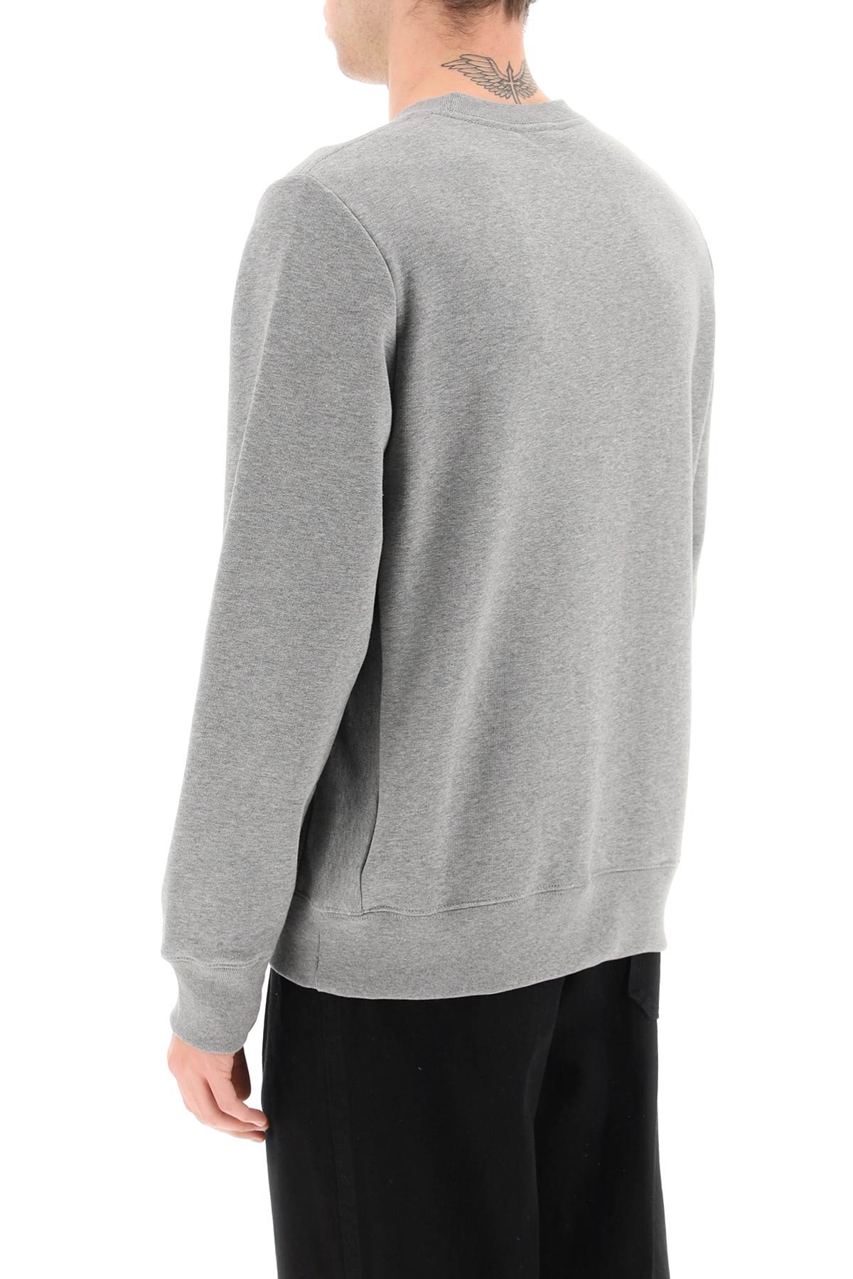 Ps Paul Smith Zebra Logo Sweatshirt With Zebra Logo   Grey