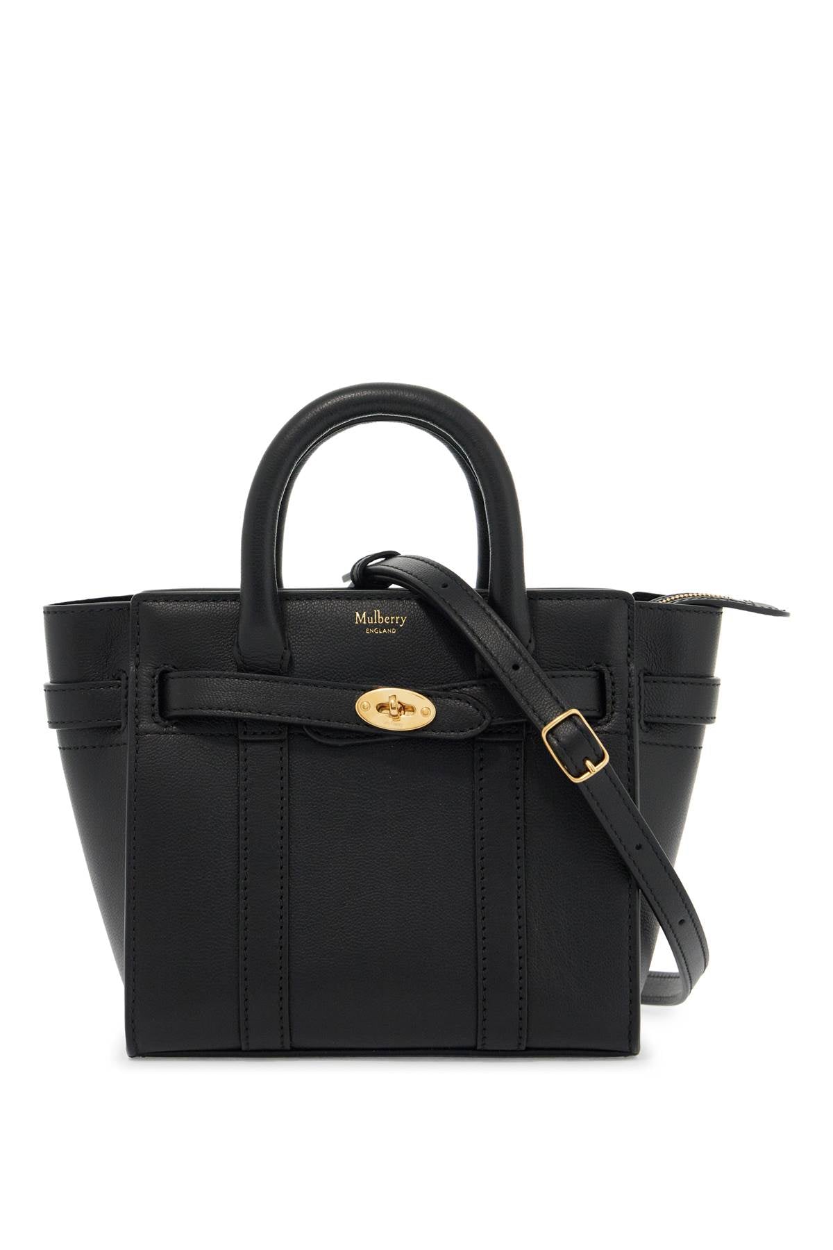 Mulberry Mini Micro Zipped Bayswater   Black