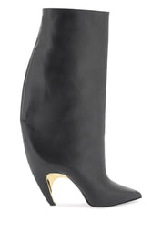 Alexander Mcqueen Leather Armadillo Boots   Black