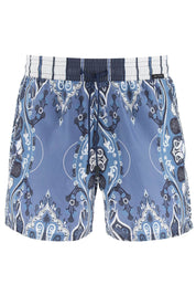 Etro Paisley Print Swimtrunks   Blue