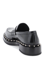 Valentino Garavani Rockstud M Way Mocassins   Black