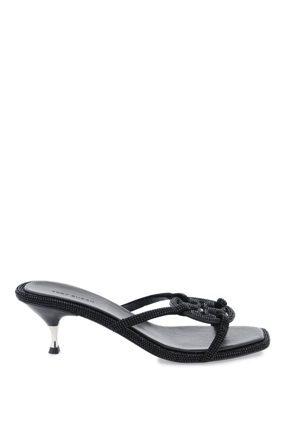 Tory Burch Miller Geo Bombé Pavé Sandals   Black