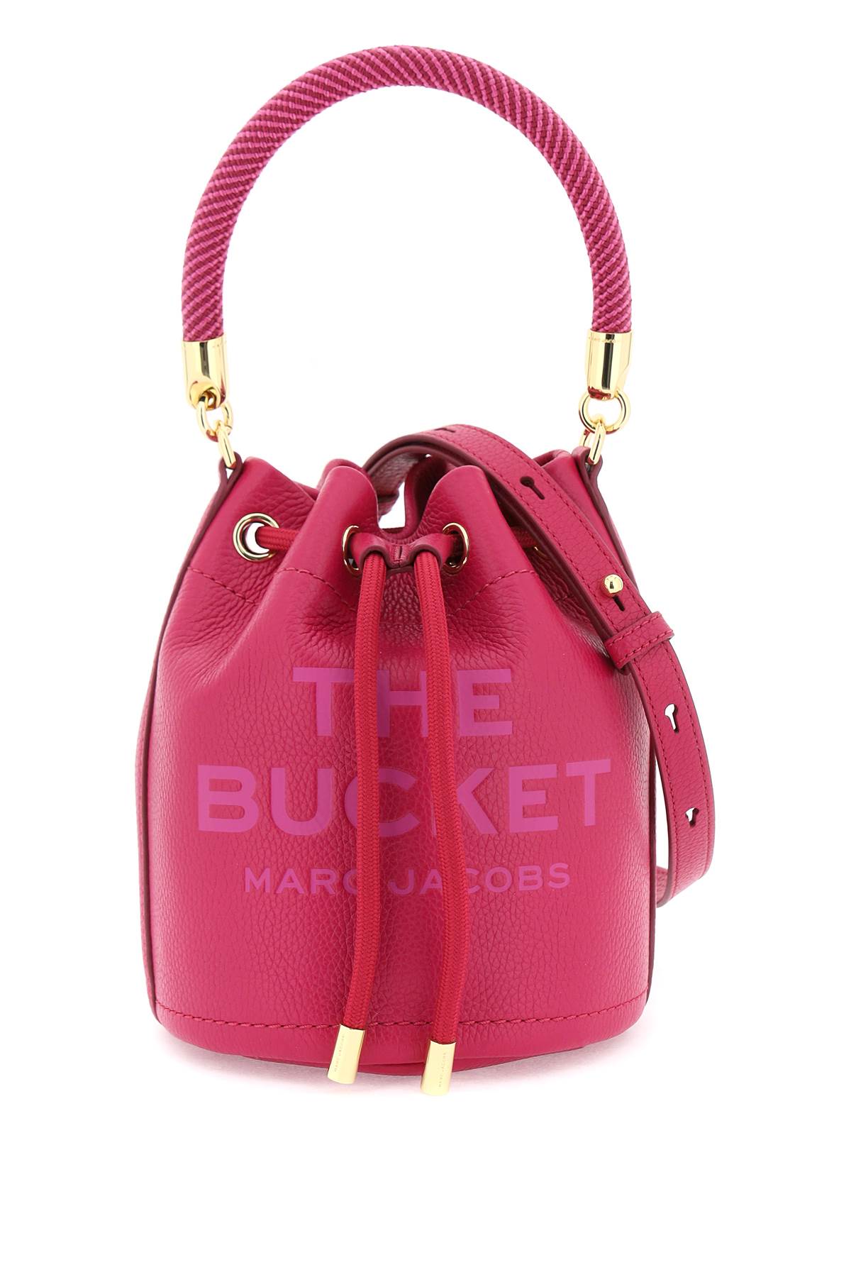 Marc Jacobs The Leather Bucket Bag   Fuchsia