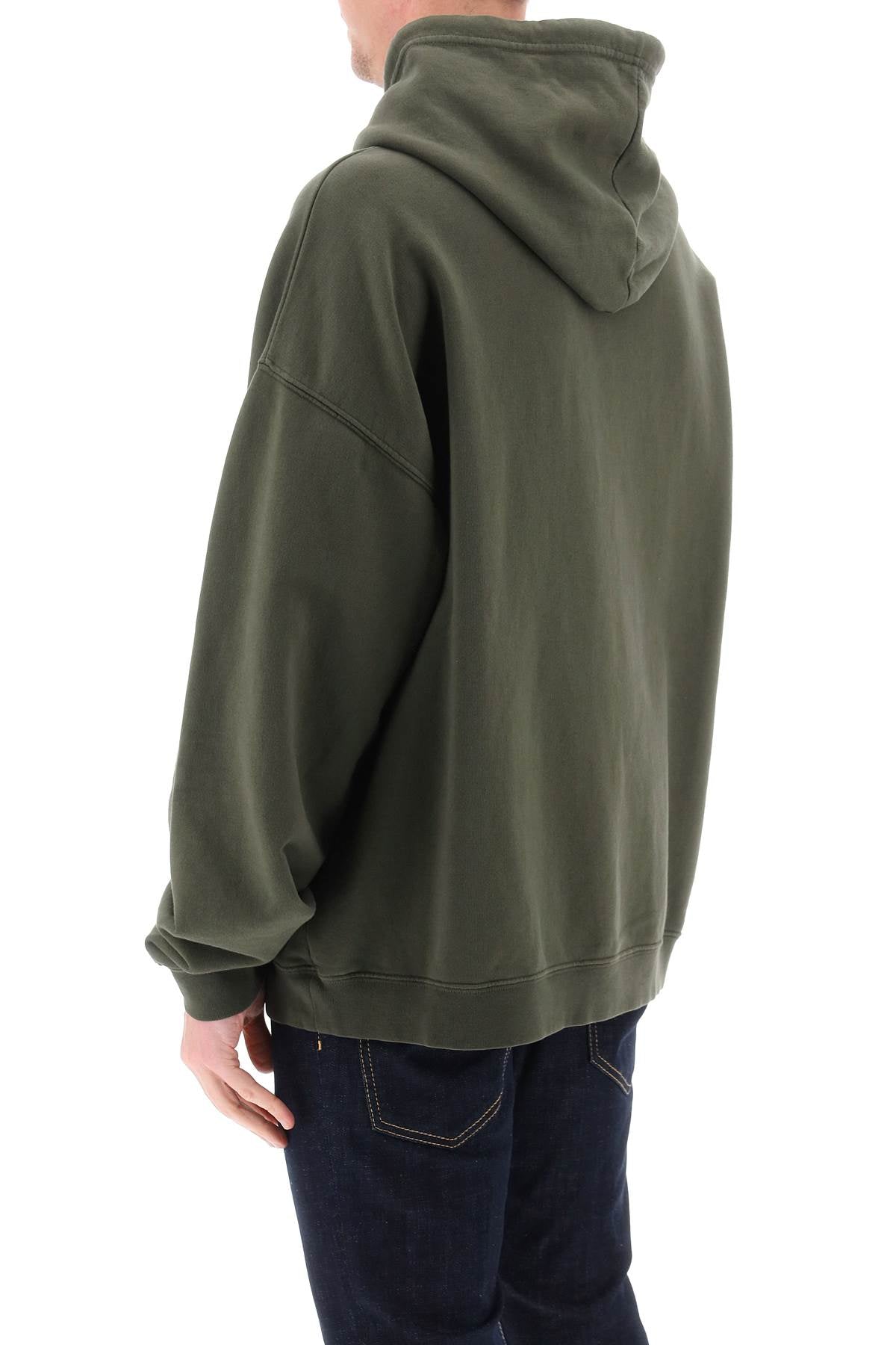 Dsquared2 Hoodie With Logo Print   Khaki