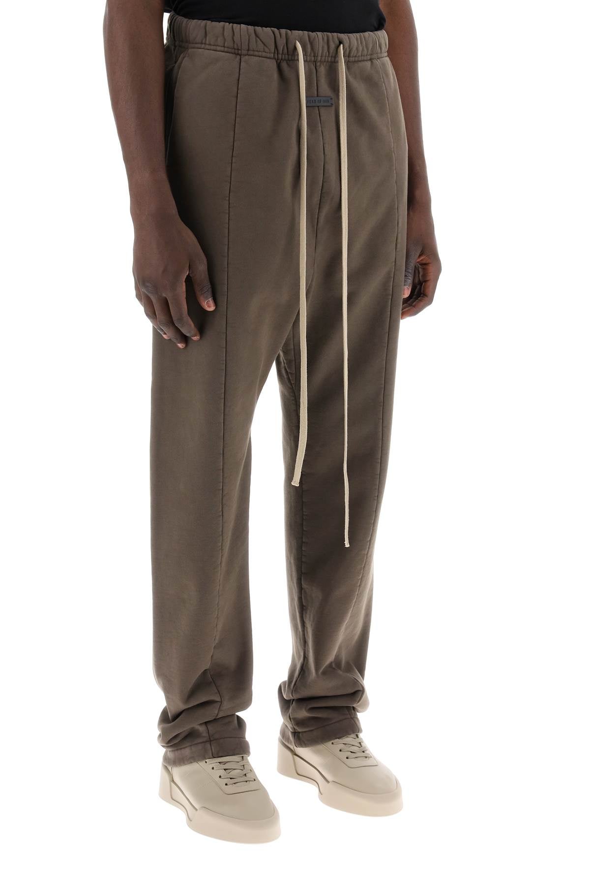 Fear Of God Replace With Double Quotebrushed Cotton Joggers For   Neutral