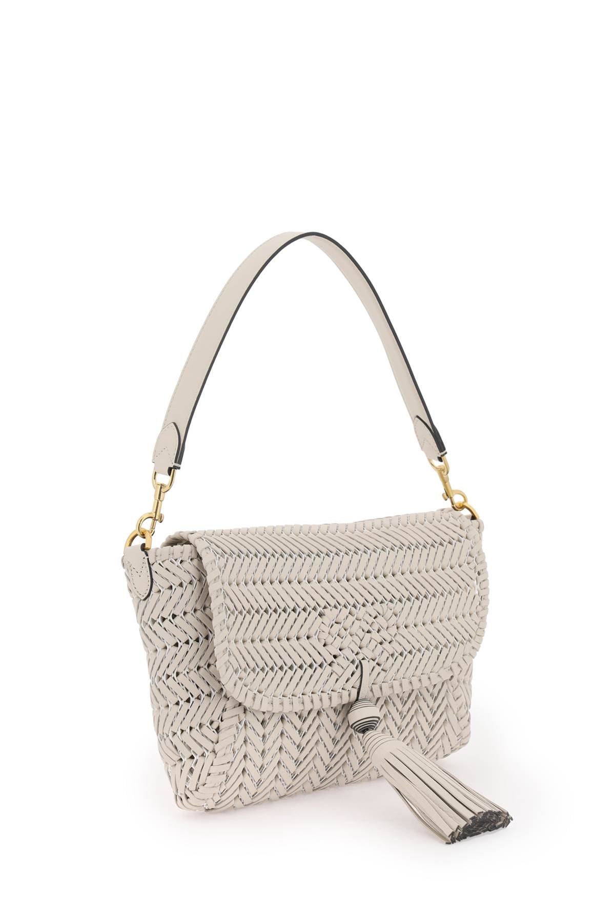 Anya Hindmarch Neeson Tassel Shoulder Bag   White