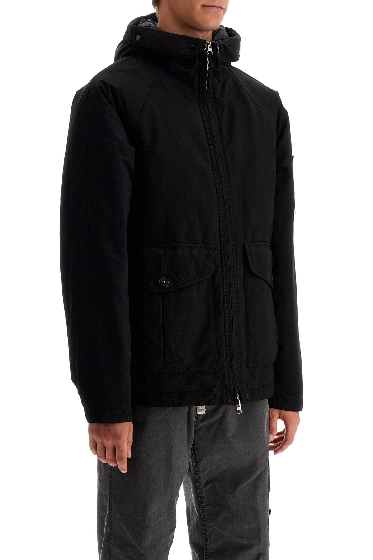 Stone Island David Tc Down Jacket   Black