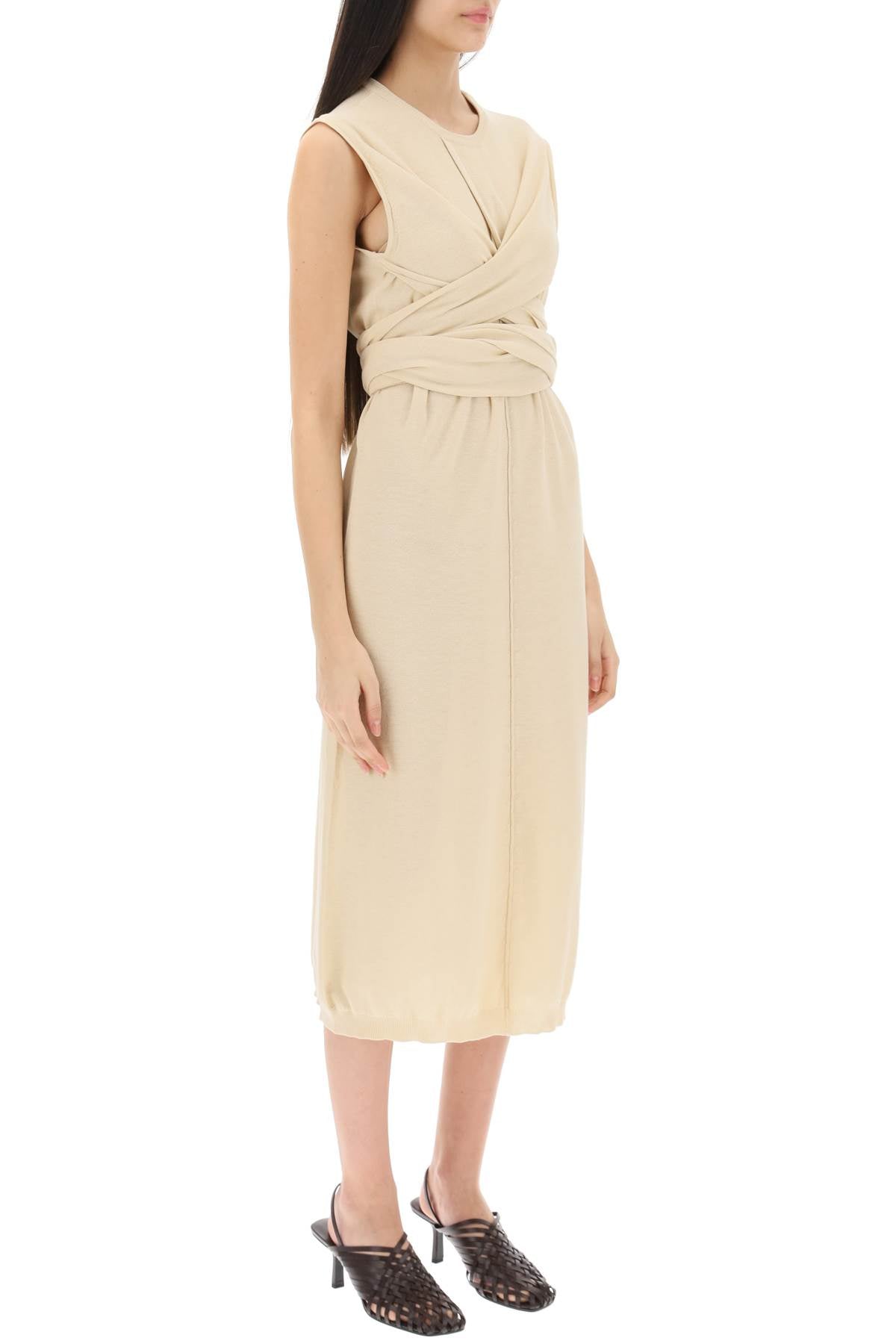 Lemaire Knit Midi Dress   Beige