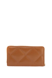 Tory Burch Quilted Continental Wallet   Brown